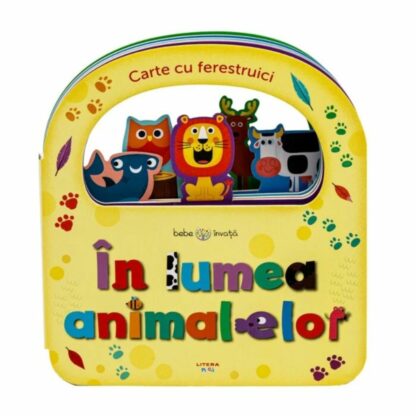 cartbi121 001w in lumea animalelor carte cu ferestruici bebe invata