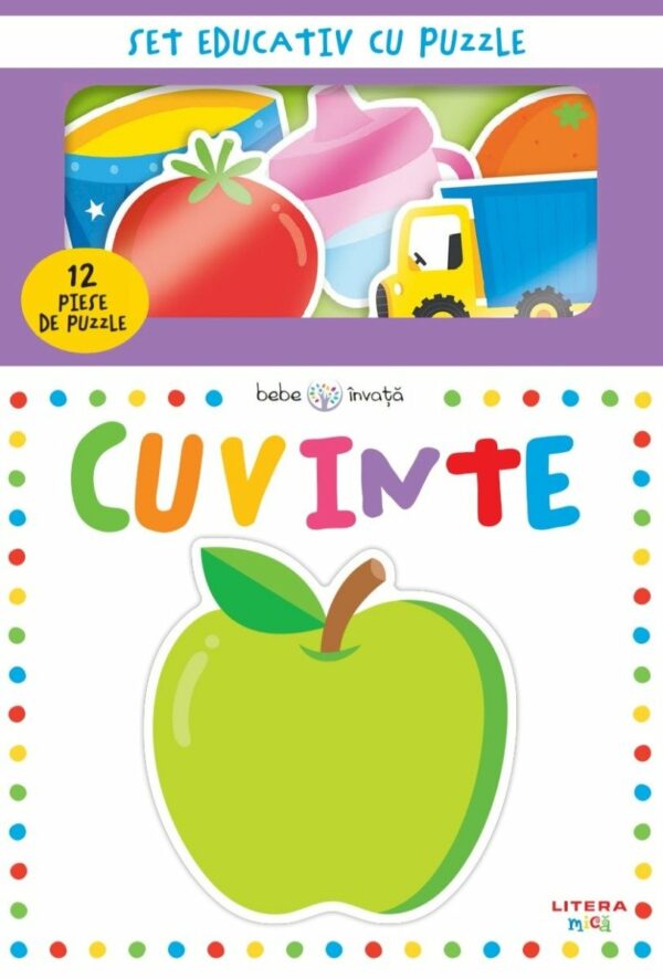 Bebe invata. Cuvinte. Set educativ cu puzzle