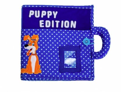 carticica cu activitati piqipi quiet book puppy edition