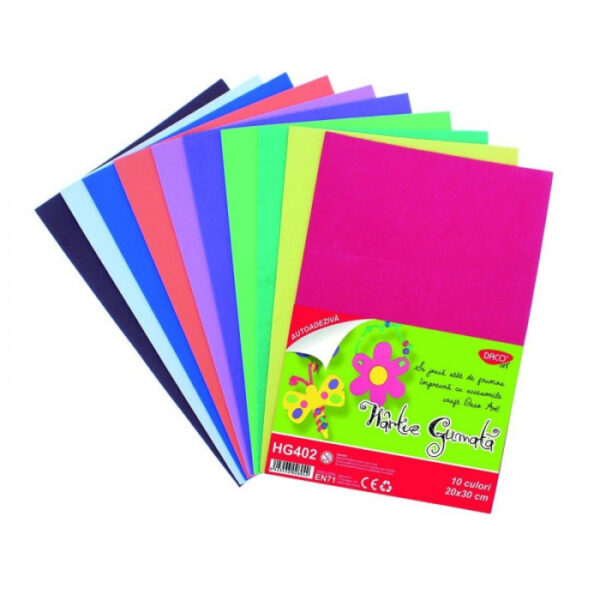 carton color pentru lucru manual a4 100 coli 10 culori 120g mp copie 6861 5713