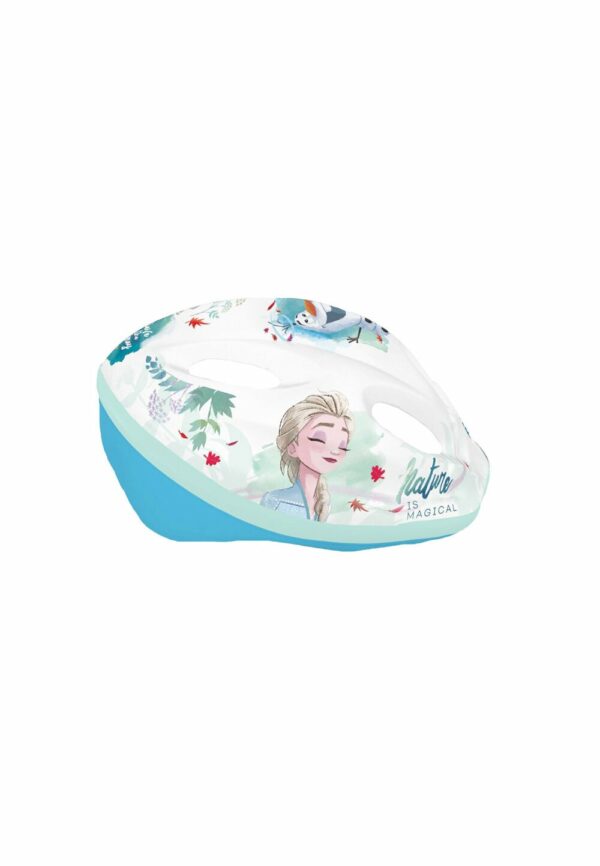Casca protectie copii, Frozen, alba, marime 52-56 cm