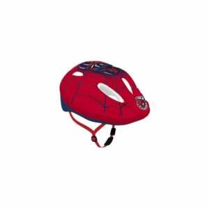Casca protectie copii, Spider Man, rosie, marime 52-56 cm