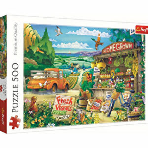 Puzzle Trefl dimineata la tara, 500 piese