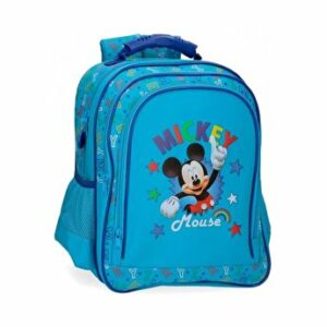 Ghiozdan scoala, 2 compartimente, Mickey Star, 29x38x16 cm