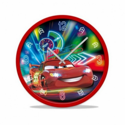 ceas de perete rotund disney cars 25 cm 3564 1932