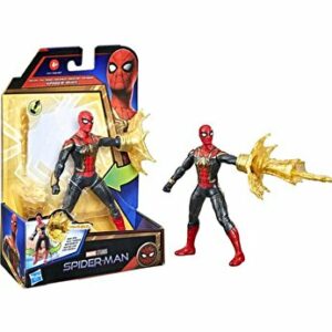 Avengers, Figurina Spider-Man Deluxe in costum negru cu auriu
