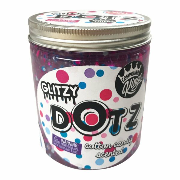 ck300129 gelatina compound kings glitzy dotz slime cotton candy 425 g