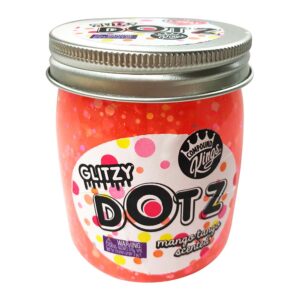 Gelatina Compound Kings - Glitzy Dotz Slime, Mango Tango 425 g