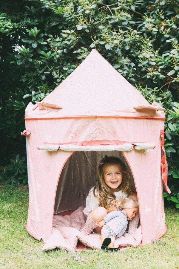 cort de joaca pentru copii roz piersica mamamemo