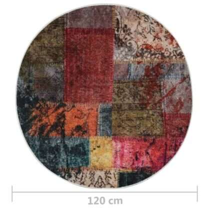 covor lavabil mozaic multicolor 120 cm antiderapant 4