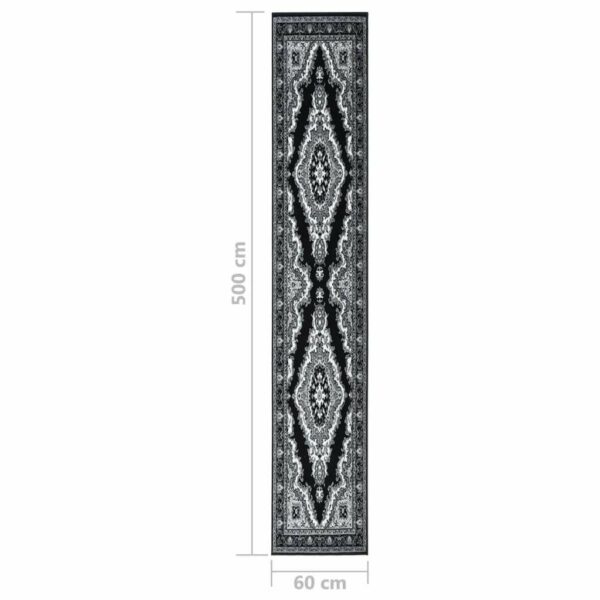 Covor traversa BCF, negru, 60x500 cm - imagine 6