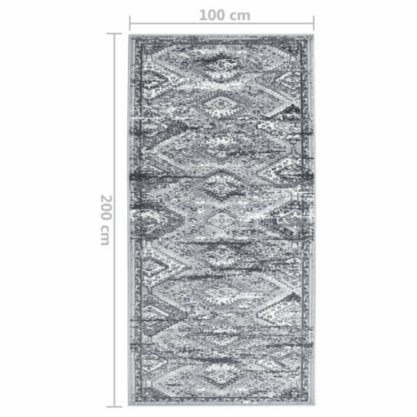 Covor traversa, gri oriental, 100x200 cm, BCF - imagine 6