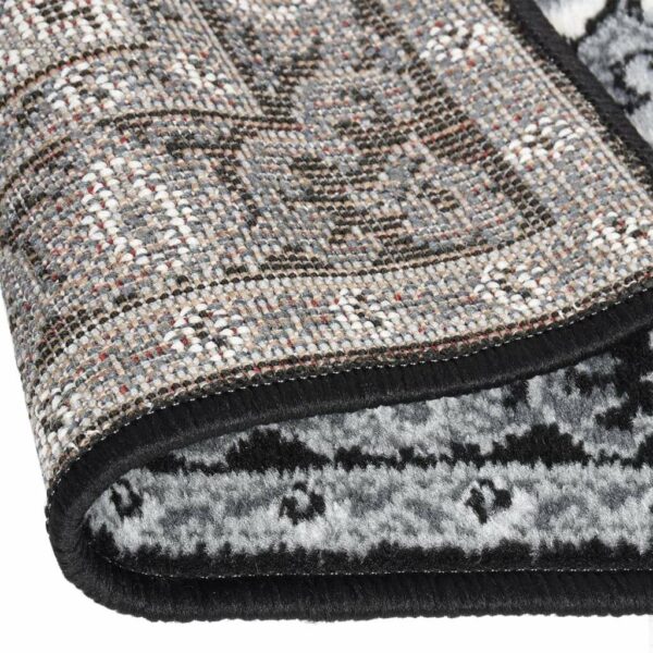 Covor traversa, negru, 80x450 cm, BCF - imagine 4