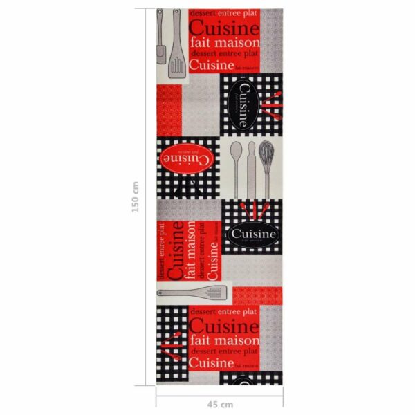 Covoras de bucatarie, lavabil, model Cuisine, 45x150 cm - imagine 6