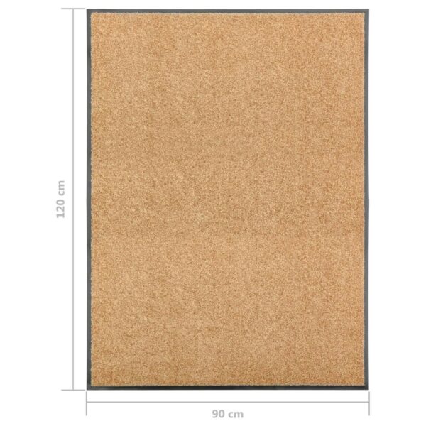 Covoras de usa lavabil crem 90x120 cm - imagine 6