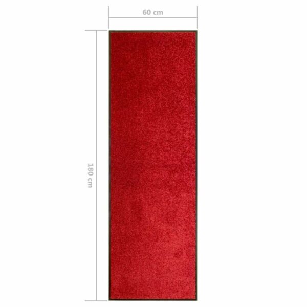 Covoras de usa lavabil, rosu, 60 x 180 cm - imagine 6