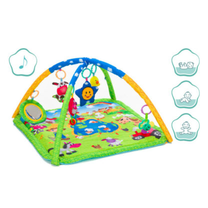 covoras de joaca cu activitati farm 70x80 cm fillikid