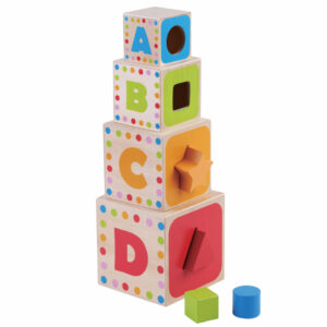 Cuburi de construit cu forme si litere JUMINI