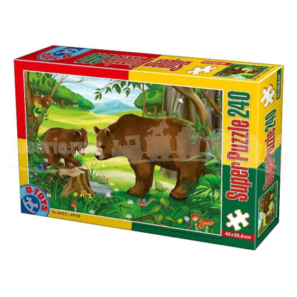 d toys super puzzle 240 piese animale 60211 03 12984 1099