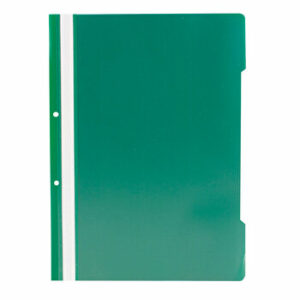 Dosar cu sina si 2 perforatii, A4, verde, 25 bucati/set