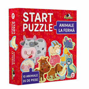 Start Puzzle - Animale la Ferma, 26 piese