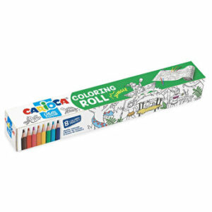 Carioca Coloring Roll, 30 x 198 cm/rola, hartie autoadeziva - Jungle