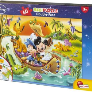 Puzzle de colorat maxi - Mickey Mouse in jungla (60 piese)