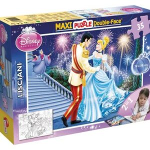 Puzzle de colorat maxi - Cenusareasa la bal (35 piese)