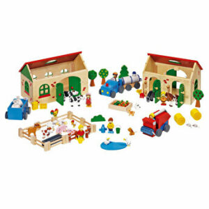 Set ferma mea, din lemn, 71 piese