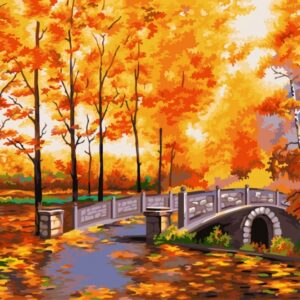 Pictura pe numere - Toamna aurie 40 x 50