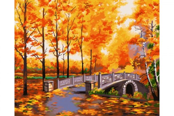 Pictura pe numere - Toamna aurie 40 x 50