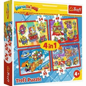 Puzzle 4 in 1 Spionii secreti, 207 piese