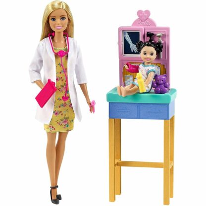 dhb63 011w set de joaca barbie doctor pediatru gtn51 1