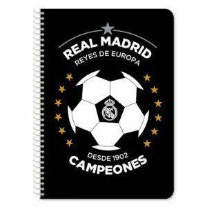 Caiet diactando cu spirala Real Madrid, 60 file, 17 x 25 cm