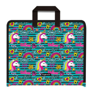 Dosar organizator pentru desene, A4+, Unicorni