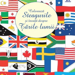 Coloreaza steagurile si invata despre tarile lumii, Usborne