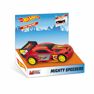 Masinuta pull back Hot Wheels, Time Tracker rosu
