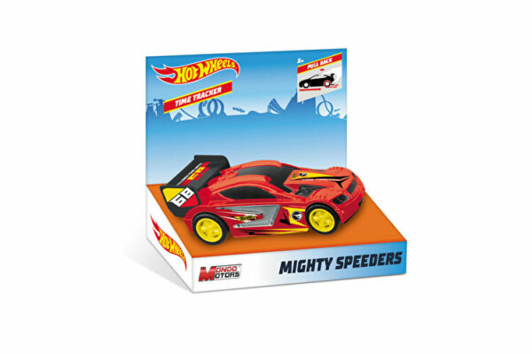 Masinuta pull back Hot Wheels, Time Tracker rosu