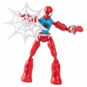 Figurina flexibila Spiderman Bend and Flex, Scarlet Spider F2297