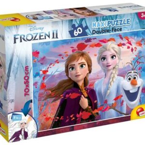 Puzzle de colorat maxi - Elsa, Anna si Olaf (60 piese)