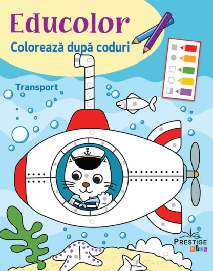 educolor coloreaza dupa coduri transport 13187 8185