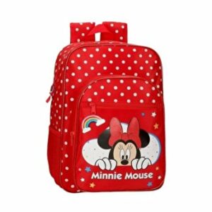 Ghiozdan scoala Minnie Rainbow, 29x38x12 cm