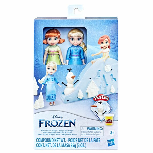 Set 2 papusi si accesorii Frozen, Sister Snow Magic, Anna si Elsa