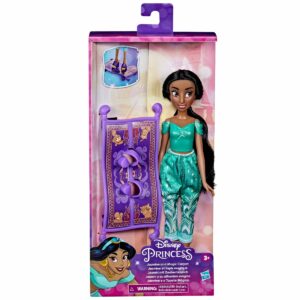 Papusa Everyday Adventures Disney Princess, Jasmine and magic carpet, F3388EU40