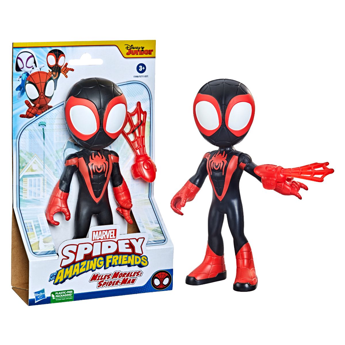 Mega figurina Spidey and his amazing friends, Miles Morales Spider-Man, 22.8 cm, F39885L00 1 Mega figurina Spidey and his amazing friends, Miles Morales Spider-Man, 22.8 cm, F39885L00