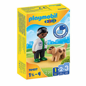 Playmobil 1.2.3, Veterinar cu catel