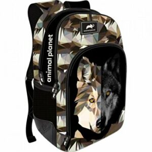 Ghiozdan rucsac Animal Planet - geometry Wolf - model Lup