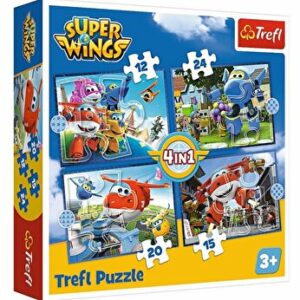 Puzzle 4 in 1 O echipa extraordinara, 71 piese