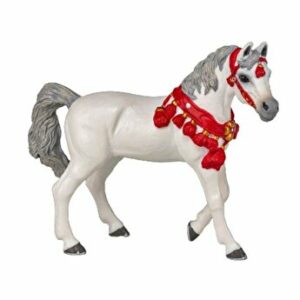 Figurina Cal Arab alb de parada