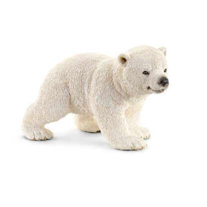 figurina animal pui de urs polar mergand sl14708